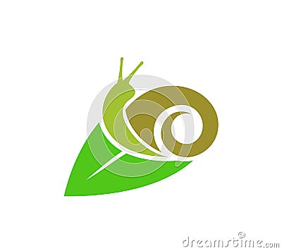 Grape snail icon. Isolated snails on white background Vector Illustration